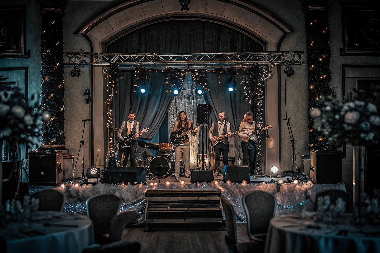 Live-Band auf Hochzeitsfeier