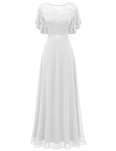 DRESSTELLS Cocktailkleid Damen Elegant für Hochzeit