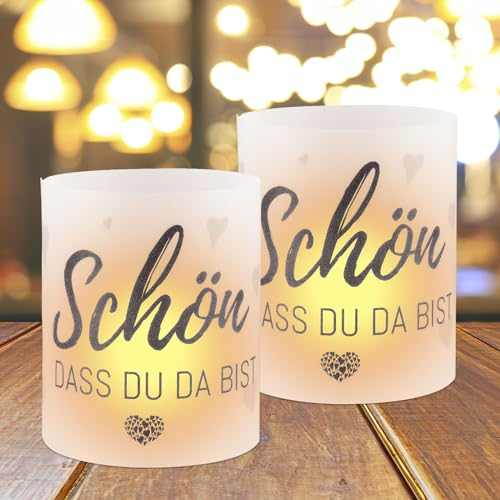 Relaxdays Teelichthalter Set mit Tablett & Steinen