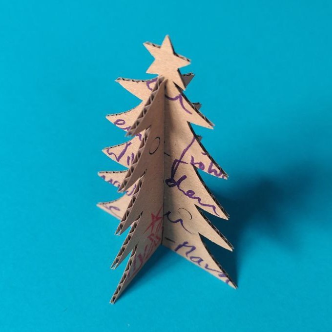 diyXtree Postkarte A6 Weihnachtsbaum