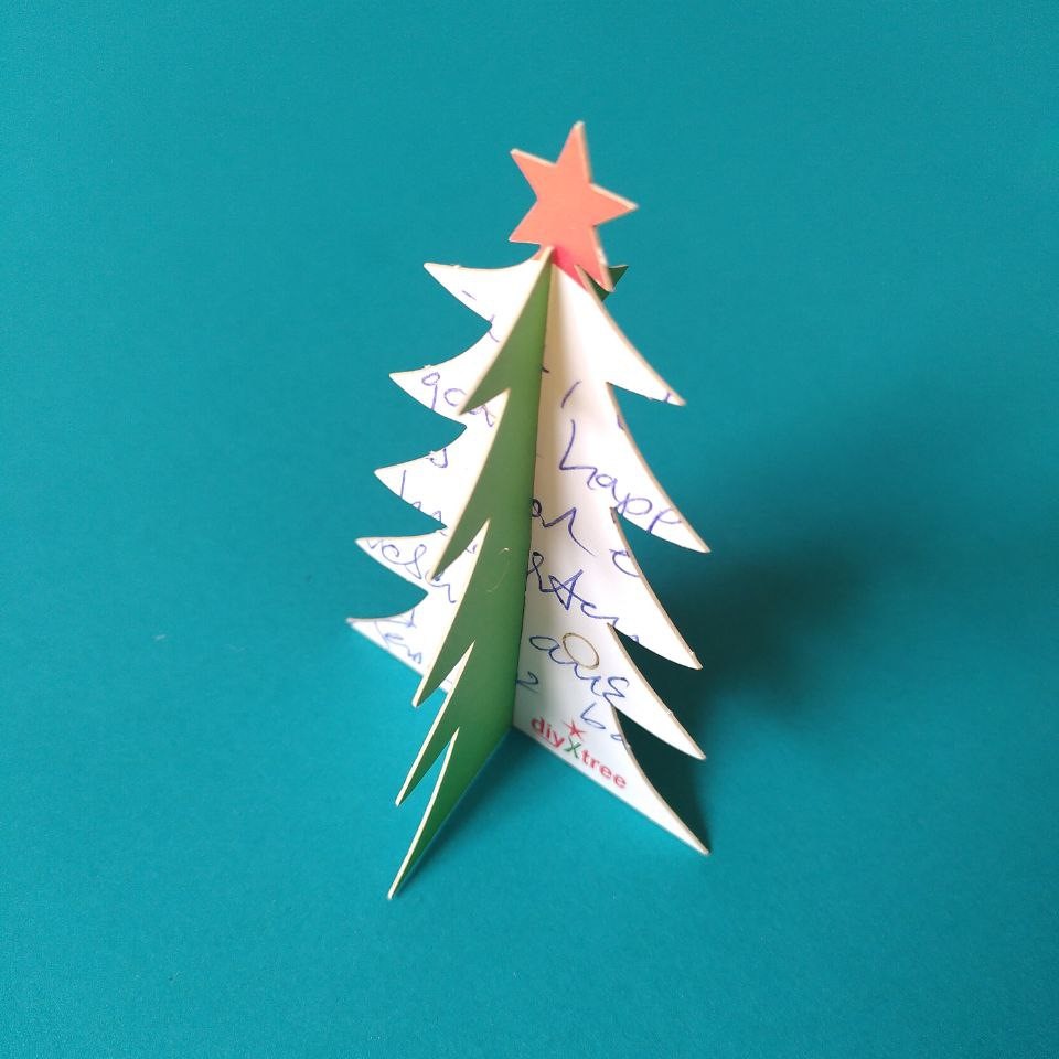 diyXtree Postkarte A6 Weihnachtsbaum