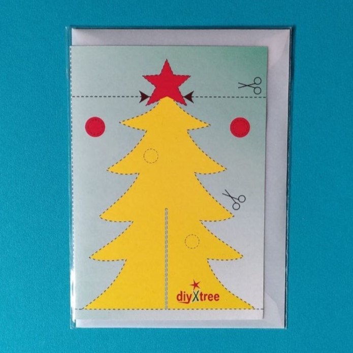 diyXtree Klappkarte Weihnachtsbaum