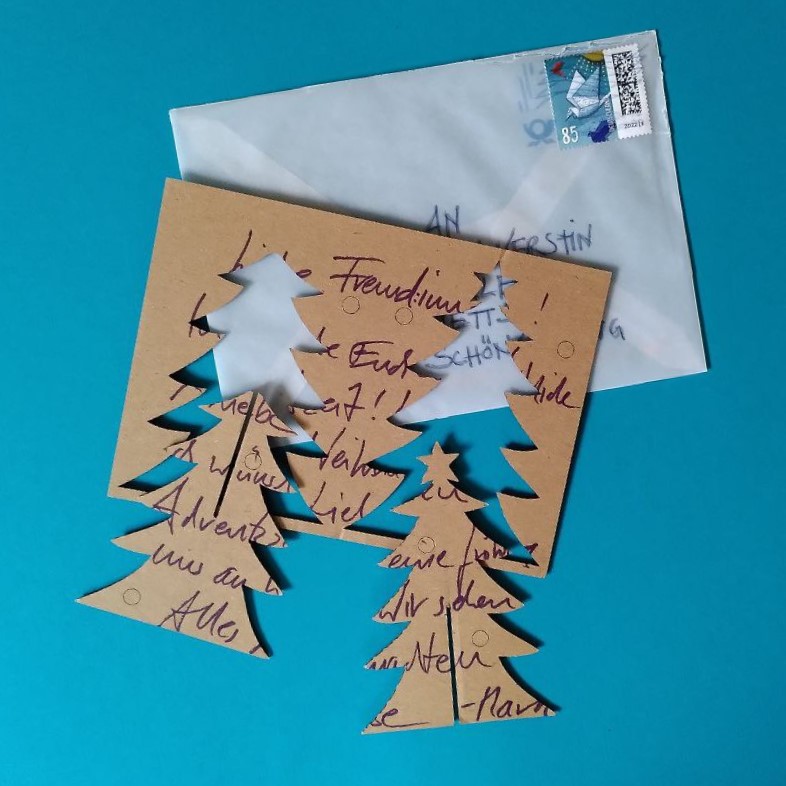 diyXtree Postkarte A6 Weihnachtsbaum