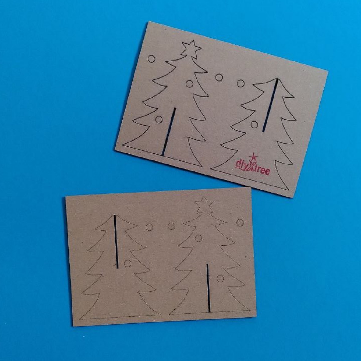 diyXtree Postkarte A6 Weihnachtsbaum