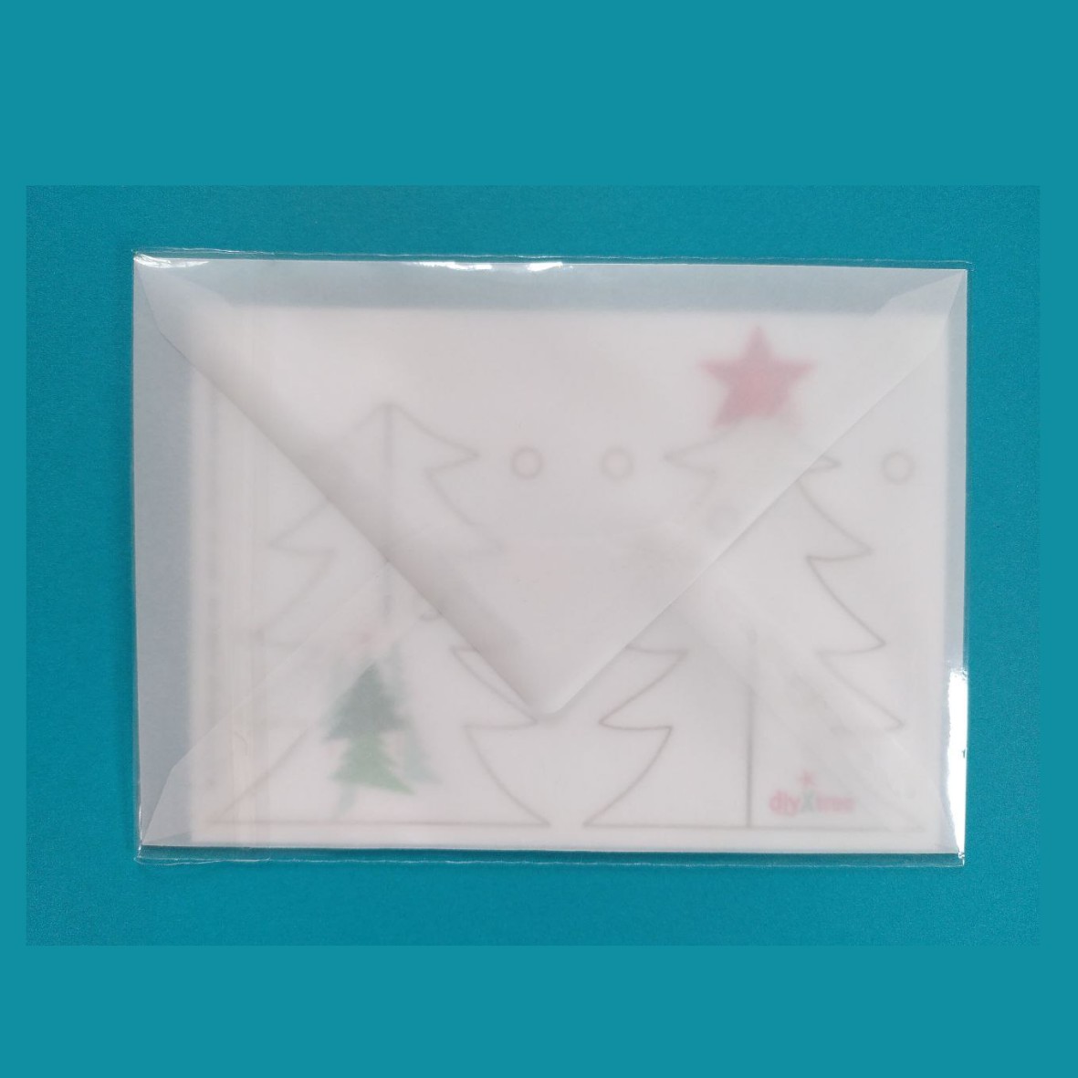 diyXtree Postkarte A6 Weihnachtsbaum